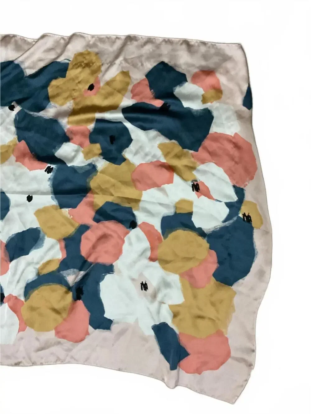 Sparking for love Abstract Floral Print Scarf 29” x 29”